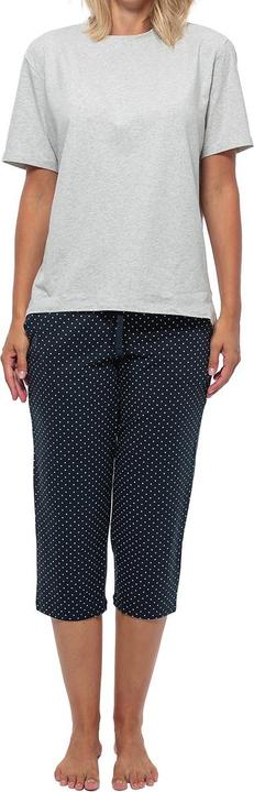 Grey, Blue Dotted
