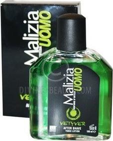 Actual product image Asco Malizia Uomo Vetyver After Shave Water (Aftershave spray pump, 100 ml)