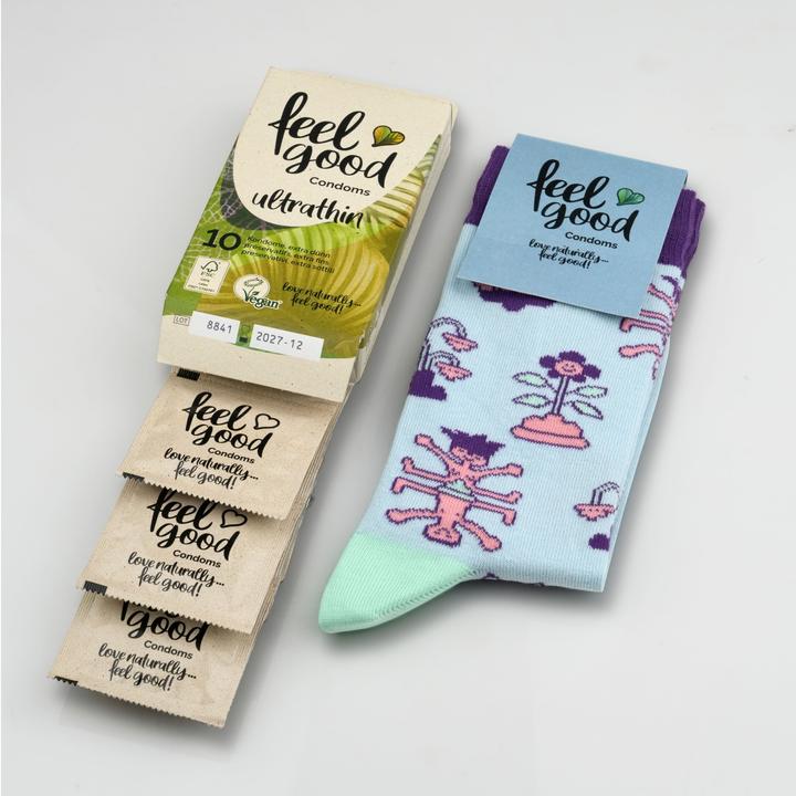 Image du produit Feelgood Condoms Ultrathin + Socks Gr. 36 - 40 (10 pcs)