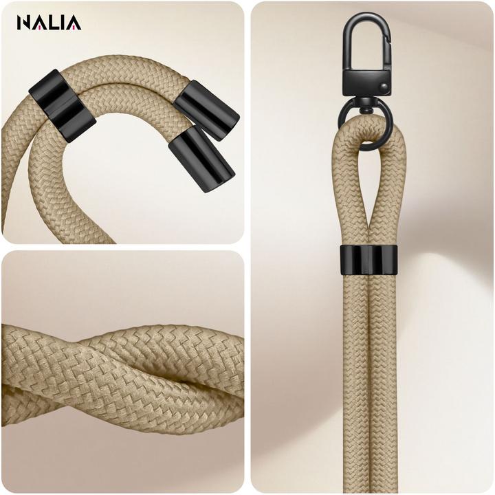 Actual product image Nalia HoldMe Lanyard Handykette - Universal Trageband für Smartphones - Verstellbar, Soft & Elastisch