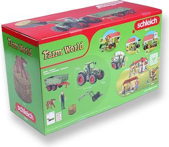 Actual product image Schleich Tractor with trailer
