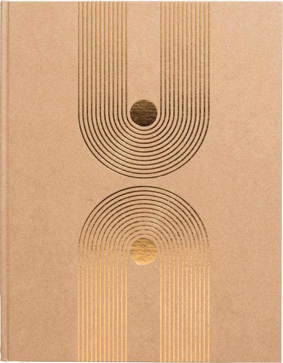 Exacompta Gästebuch 50 Blatt blanko, Goldschnitt, 27x22 cm, Graphik