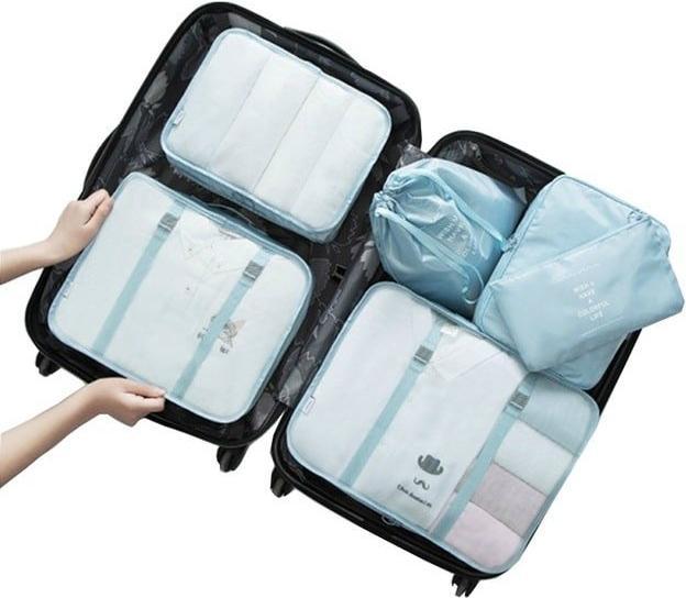 Image du produit JTI Kit de pochettes d'organisation, 6 pièces - Bleu clair