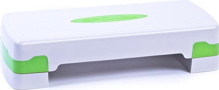 Spokey Basic IV Zweistufiger Aerobic-Stepper, weiss und grün, 920946