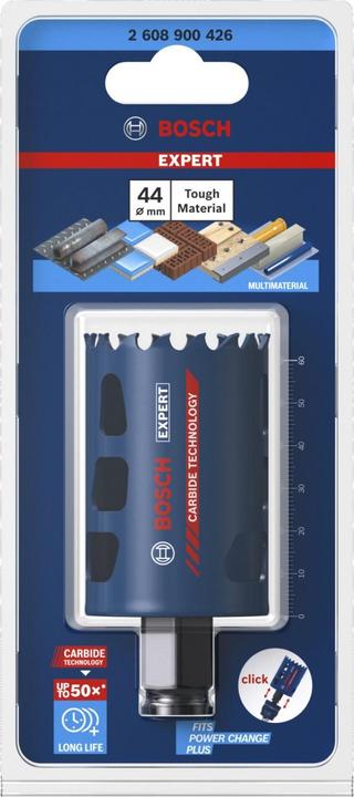 Actual product image Bosch Professional Zubehör EXPERT Tough Material hole saw, 44 x 60 mm (44 mm)
