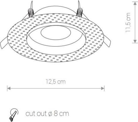 Actual product image Nowodvorski BUILT - IN ECHO WHITE 8371 (GU10)