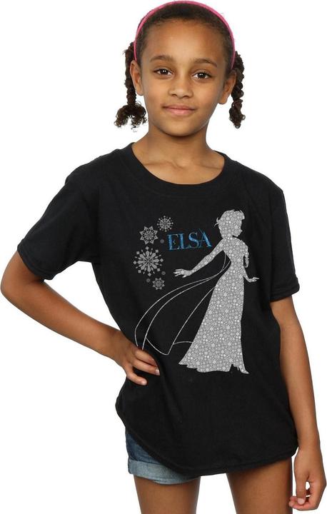 Immagine prodotto Disney Frozen Elsa Christmas Silhouette Maglietta Ragazze (152, 158)
