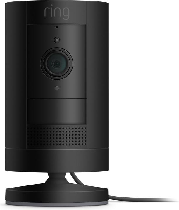 Actual product image Ring Stick Up Cam Plug-In - Black (1920 x 1080 Pixels)