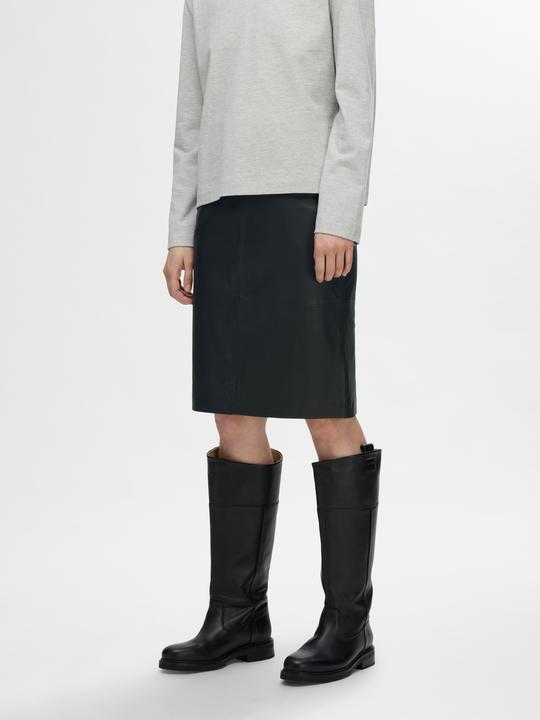 Produktbild Selected Femme Slfmaily Hw Leather Skirt Noos (44)