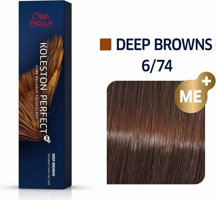 Produktbild Wella KOLESTON PERFECT ME+ DEEP BROWNS 6/74 60 ml (6/74)