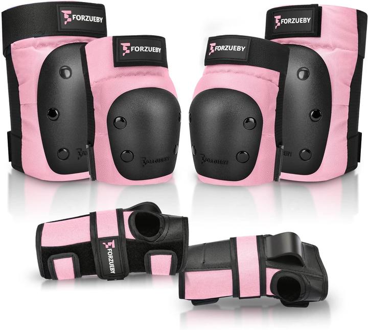 Actual product image Forzueby 6-teiliges Schutzausrüstungs-Set (M, Elbow protectors, Wrist protectors, Knee pad, 6 pieces)
