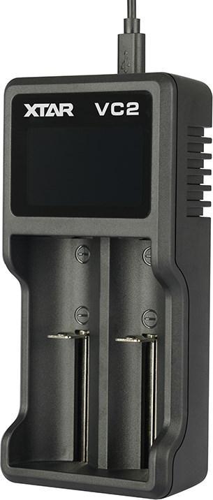 Immagine prodotto Xtar VC2 Caricatore Micro USB, Li-Ion, 2 slot, display LCD (1 pz., AAA, Batteria + Caricabatterie)