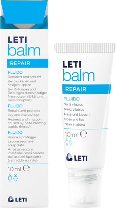 Etichetta energetica Leti LETIbalm Repair Fluido per naso e labbra, soluzione da 10 ml (10 ml)