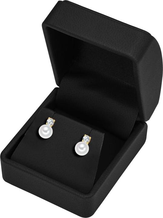 Immagine prodotto Trilani Donna Argento 925 Cubic Zirconia Perla d'acqua dolce coltivata Oro giallo - 31550 (Argento)