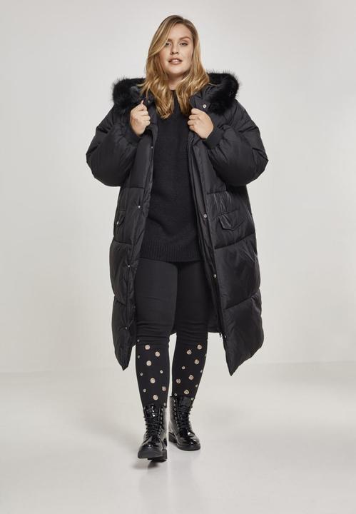 Actual product image Urban Classics UC Curvy Ladies Oversize Faux Fur Puffer Coat (XL)