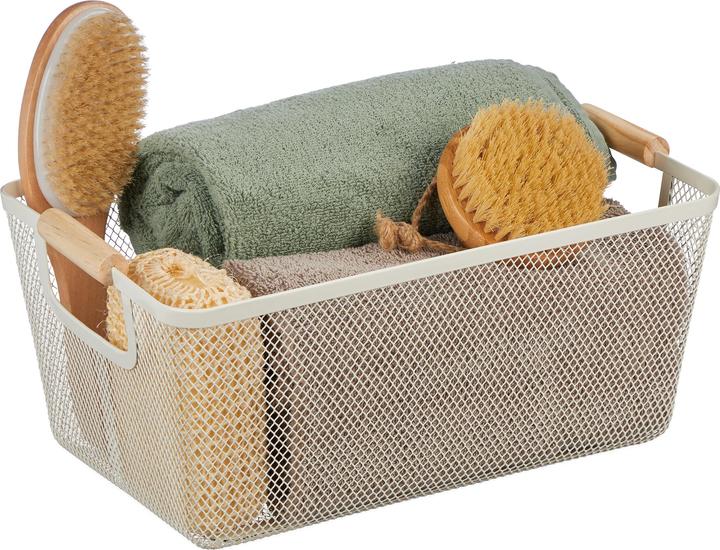 Image du produit Relaxdays Panier en fil métallique (1 x, 37 x 22.5 x 16.5 cm)