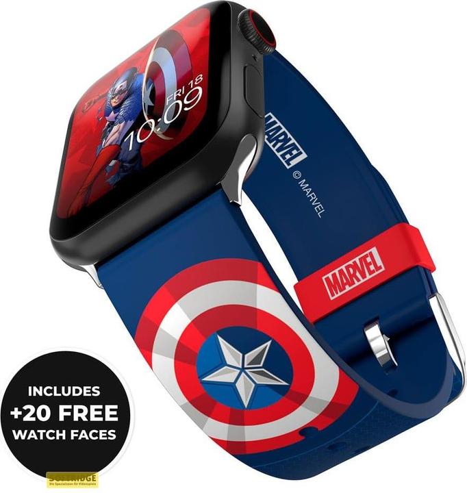 Immagine prodotto Moby Fox Bracciale Marvel per smartwatch Insignia Collection: Captain America (Silicone)