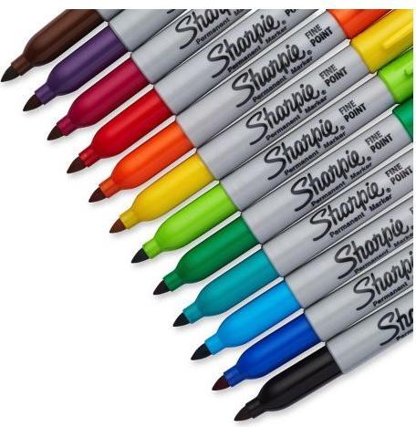 Actual product image Sharpie Fine (Grey, Multicoloured, 18 x)