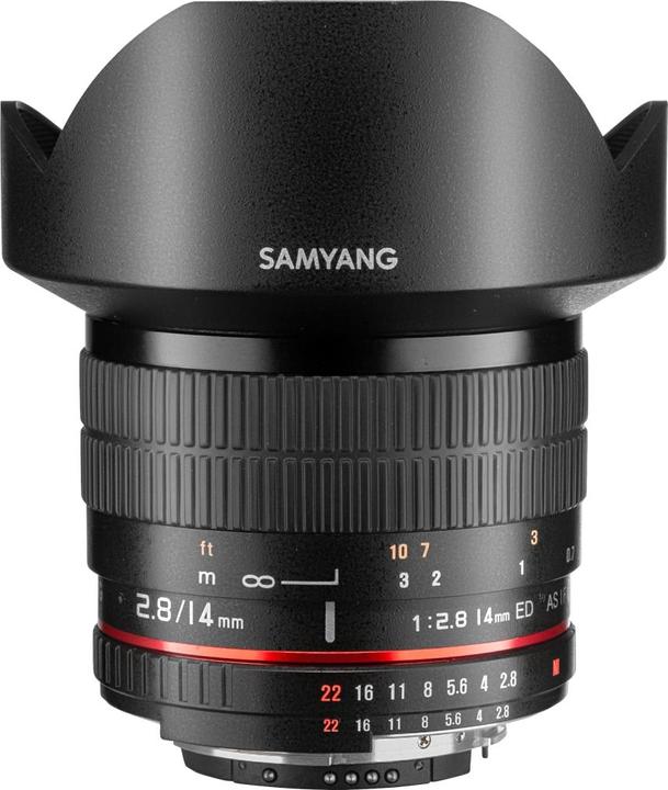 Samyang 14mm f/2.8 ED AS IF UMC - Nikon F (Nikon F, Vollformat)