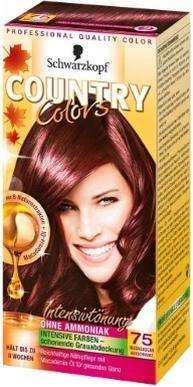 Actual product image Schwarzkopf Country Colors Hair Dye 75 Madagascar - 1 Piece (75 Madagascar red-black)