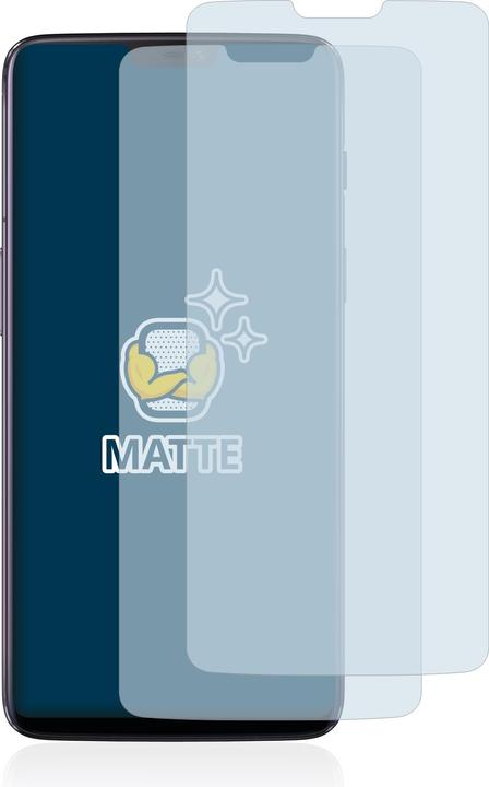 Actual product image BROTECT Anti-glare screen protector matt (2 Piece, OnePlus 6)