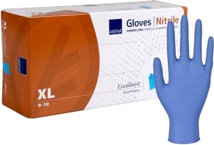 Image du produit Abena Classic gants nitrile XL 240mm non poudrés non stériles bleu 100 pc (XL)