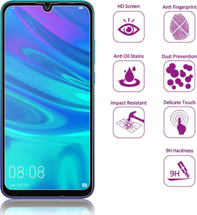 Actual product image Nalia Protective glass (2 Piece, Huawei P Smart (2019))