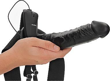 Actual product image RealRock Vibrating Hollow Strap-on No Balls - 10" / 24,5 cm