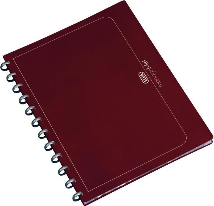 Produktbild Elba vario-zipp Ringmappe manageMe!, DIN A4, bordeaux Ringdurchmesser: 21 mm, Ringfarbe: silber-metallisc (A4, 1 x)