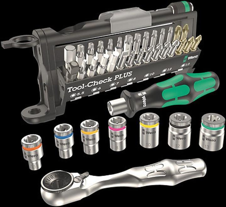 Productafbeelding Wera Bitset 39 stuks Tool-Check Plus (Zeskantbus TX M10, Zeskantbus TX M15, Zeskantbus TX M30, Kruis Phillips PH M1, Phillips kruis PH M2, Zeskantbus TX M25, Kruis Pozidriv PZ M1, Kruis Pozidriv PZ M2, Phillips kruis PH M3, Kruis Pozidriv PZ M3, Zeskantbus TX M20, Zeskantbus TX M40)
