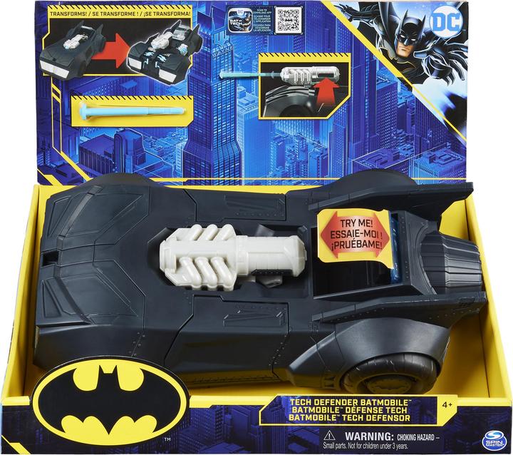 Actual product image Spin Master DC Comics Batman Tech Defender Batmobilee
