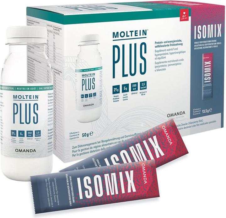 Immagine prodotto Moltein Plus 2.5 (6x50g) + ISOMIX (12x13.5g) (1 Pezzo/i, Polvere, 711 g)