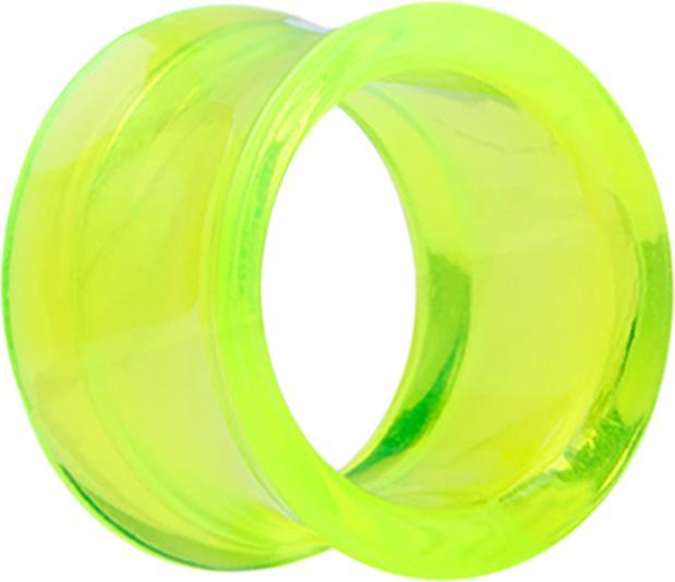 Actual product image Star Piercing Flared tunnel green (without brass, Surgical steel 316L)