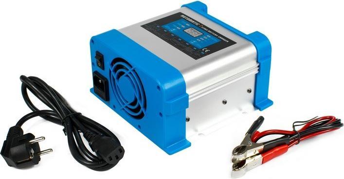 Actual product image Digital AZO 12V mains charger for BC-20 PRO 20A batteries (230V/12V) LCD 7-stage charging (12V, 20 A)