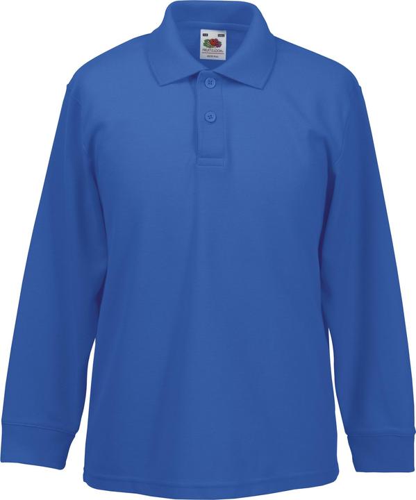 Actual product image Fruit of the Loom Polo shirt long sleeve (116)