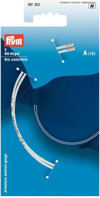 Actual product image Prym Bra underwire, white size D (105), card 2 pcs.