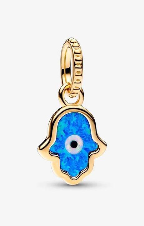 Produktbild Pandora Schillernde Blaue Hand der Fatima Charm (Metall gelbvergoldet)