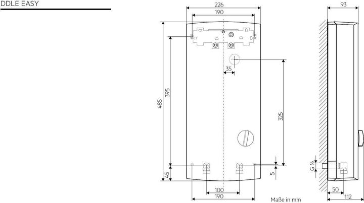 Nährwerte und Zutaten AEG Haustechnik DDLE EASY 21 kW Elektronischer Durchlauferhitzer, 2 Festtemperaturen Dusche 42 °C/Küchenspüle 55 °C