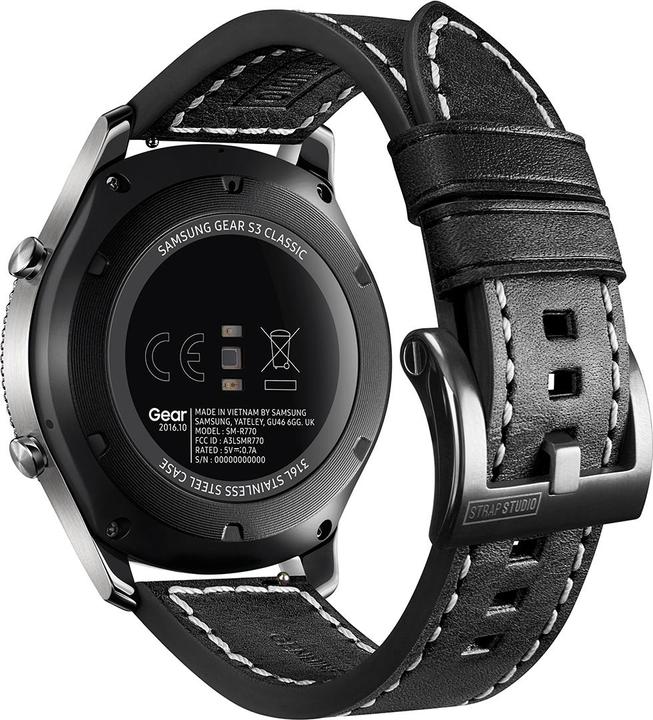 Actual product image Strap Studio Urban Traveller Black (22 mm, Leather)