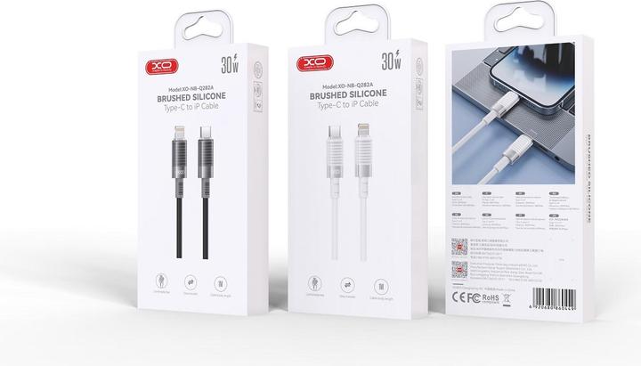 Produktbild xO Kabel NB-Q282B PD USB-C - USB-C 1,0m 60W schwarz (USB 3.2 Gen 1)