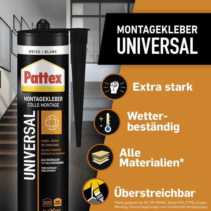 Immagine prodotto Pattex Adesivo di montaggio universale (420 g)