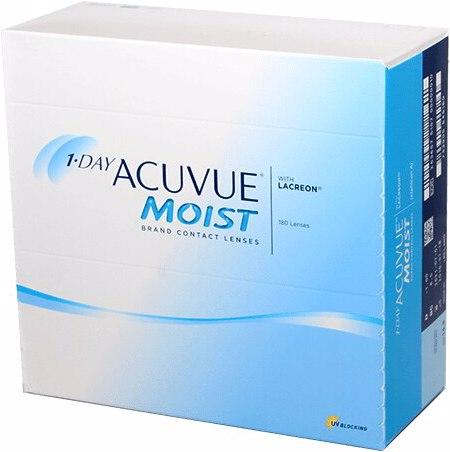 Immagine prodotto Acuvue Moist 180 per 1 giorno (180 Pezzo/i, Lente quotidiana, Sferico)