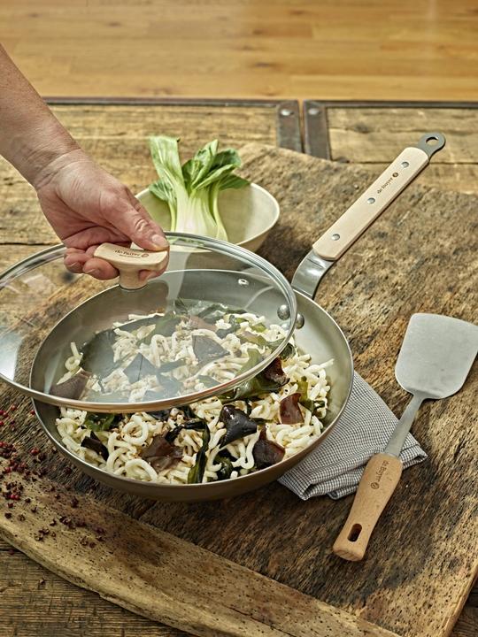 Produktbild de Buyer Glasdeckel mit Holzknopf Ø 28cm passend zu 8780 & 8788 (28 cm, Holz, Glas, Metall)