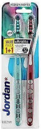 Produktbild NoName Jordan 2pcs Ultralite Whitening Zahnbürste Medium - 2er Pack (2 x)
