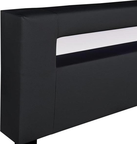 Immagine prodotto Juskys Letto imbottito a LED Parigi (160 x 200 cm)