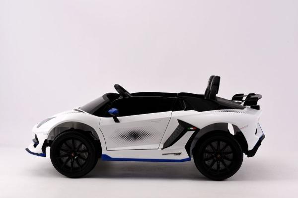 Produktbild Es-toys Elektro Kinderfahrzeug “Lamborghini Aventador SVJ Xago 2 Sitzer” – lizenziert -MP3, Ledersit (12 V)