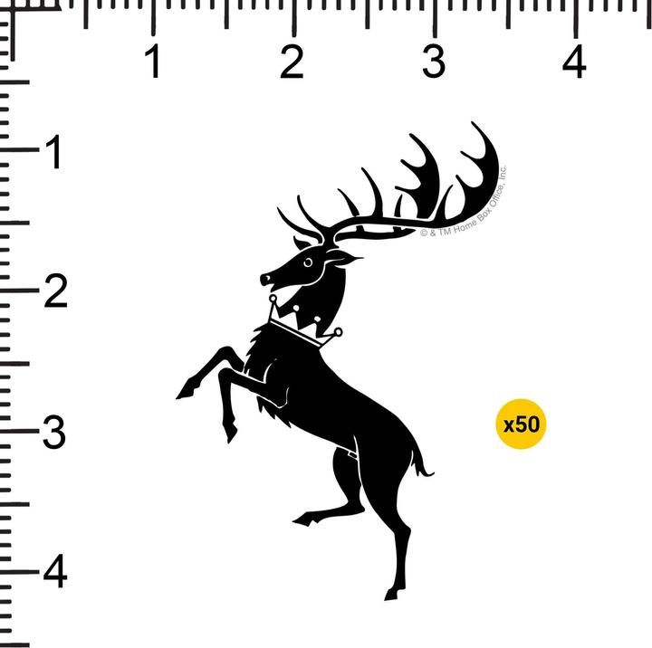 Produktbild Game of Thrones Baratheon Aufkleber Deluxe 50erPack Vinyl