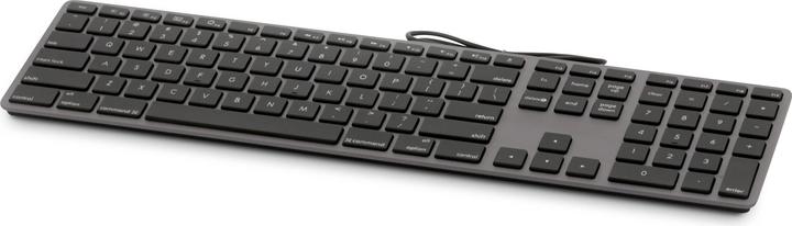 Image du produit LMP Clavier numérique USB KB-1243, 109 touches (ANSI), 2x USB, aluminium, US layout, macOS, gris espace (US, Filaire)