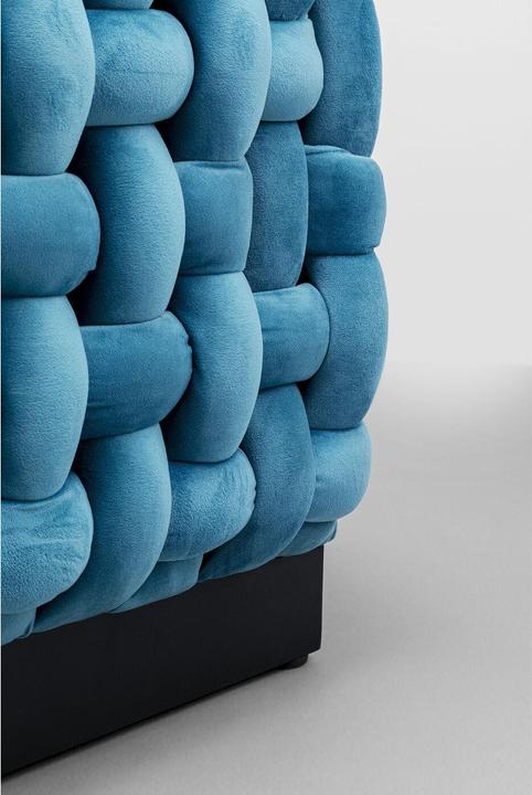 Produktbild Kare Design Hocker Weave Square Blau 47x47cm