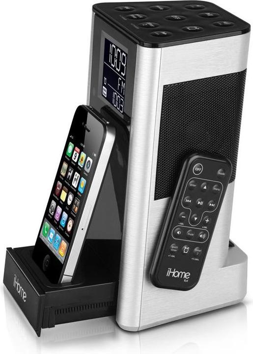 Produktbild iHome iP39 Küchenlautsprecher- Erster iPod & iPhone Lautsprecher für die Küche, Stereosound, Radio, Wecke… (Netzbetrieb)